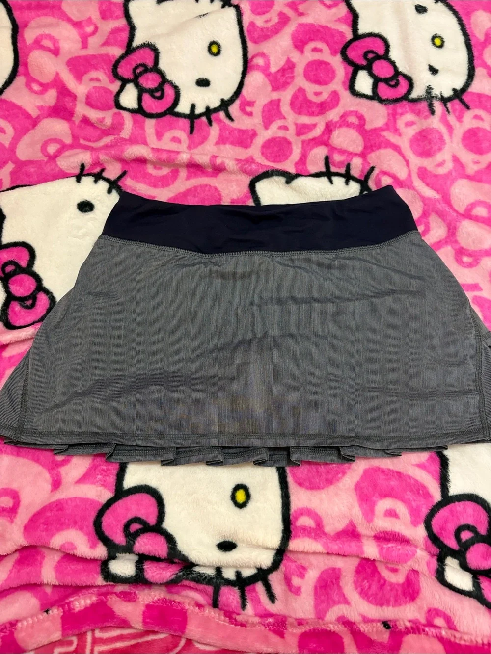 lululemon athletica Navy and Gray Pleated Athletic Skirt